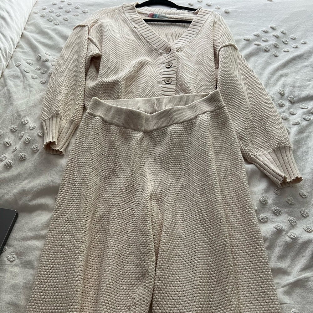 Free People Cardi Set
